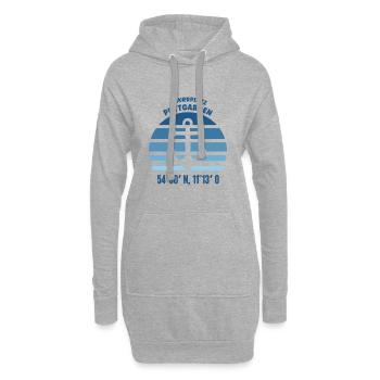 Puttgarden Mer Baltique Est Holstein Coordonnées Vacances - Sweat-shirt à capuche long Femme - gris chiné - Devant