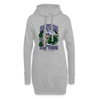 Ernsthaft über Blauzungenskinke Reptilienhalter - Hoodie-Kleid - Grau meliert - Vorne