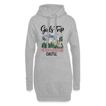Girls Trip Neuschwanstein Castle - Hoodie-Kleid - Grau meliert - Vorne