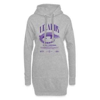 Blue Tongue Skink Reptile Keeper Streetwear - Hoodie-Kleid - Grau meliert - Vorne