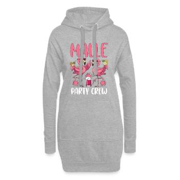 Malle Party Crew - Hoodie Dress - heather grey - Front