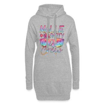 Malle Party Crew - Hoodie-Kleid - Grau meliert - Vorne