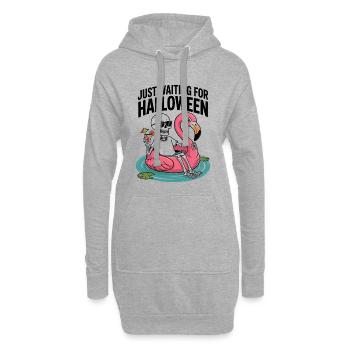 Sommerween : Attendez Halloween avec Skeleton - Sweat-shirt à capuche long Femme - gris chiné - Devant