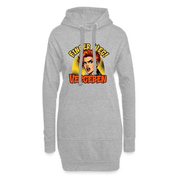 Malle FINGER WEG VERGEBEN Lustiges - Hoodie-Kleid - Grau meliert - Vorne