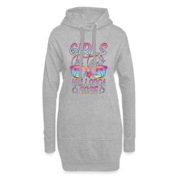 Lunettes de soleil Girls Journey Mallorca 2025 - Sweat-shirt à capuche long Femme - gris chiné - Devant