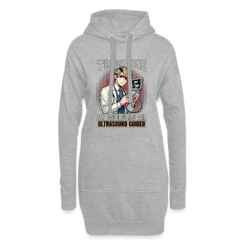 Sonographer Trust Me My Procedures Ultrasonography - Hoodie-Kleid - Grau meliert - Vorne