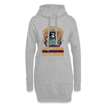 Sonographer Turning Silence Into Sound Echo Tech - Hoodie-Kleid - Grau meliert - Vorne