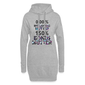 Mom Mom Bonus Stepmom Mother's Day Gift - Hoodie Dress - heather grey - Front