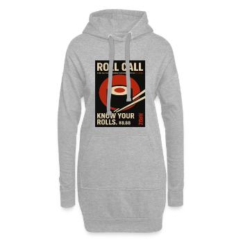 Roll Call Sushi Fake Magazin - Hoodie-Kleid - Grau meliert - Vorne