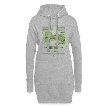 Kubanischer Ritter Anole Eidechse Besitzer Reptilienhalter - Hoodie-Kleid - Grau meliert - Vorne