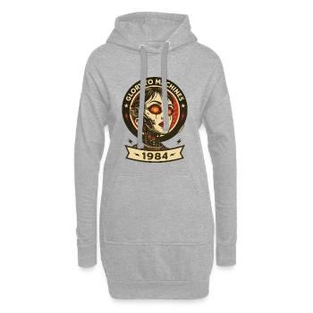Ruhm den Maschinen Roboter - Hoodie-Kleid - Grau meliert - Vorne