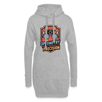 Optometry Where Vision Meets Eye Doctor Optician - Hoodie-Kleid - Grau meliert - Vorne