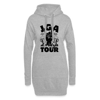 Enterrement de vie de garçon - La dernière tournée - Sweat-shirt à capuche long Femme - gris chiné - Devant