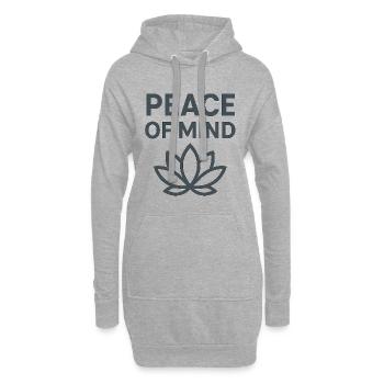 Frieden des Geistes Lotus - Sweat-shirt à capuche long Femme - gris chiné - Devant