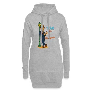 Caricature de l’équipe du marié - Sweat-shirt à capuche long Femme - gris chiné - Devant