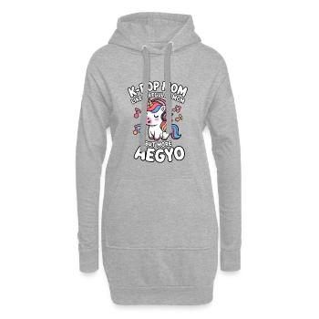 K-Pop Mama Lustig Korea Musik Aegyo - Hoodie-Kleid - Grau meliert - Vorne