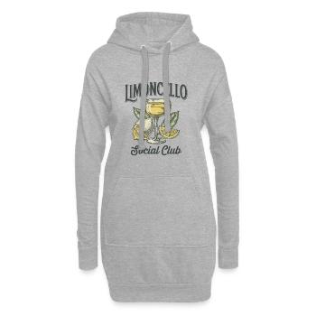 Limoncello Club Vintage - Sweat-shirt à capuche long Femme - gris chiné - Devant