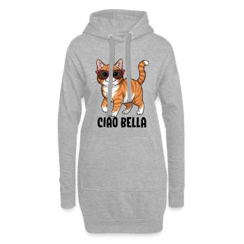 Ciao Bella - Hoodie-Kleid - Grau meliert - Vorne