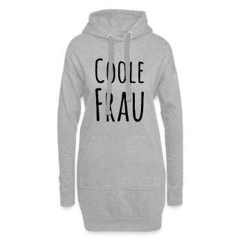 Voici à quoi ressemble une femme cool - Sweat-shirt à capuche long Femme - gris chiné - Devant