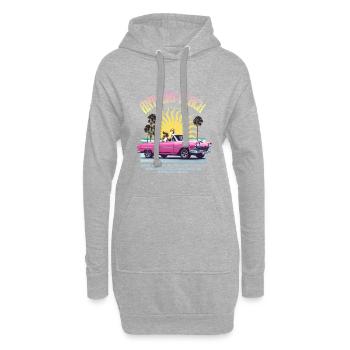 Antalya Beach Retro Design – Summer Vibes - Hoodie-Kleid - Grau meliert - Vorne