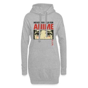 Jamais trop vieux pour la conception de streetwear d’anime au Japon - Sweat-shirt à capuche long Femme - gris chiné - Devant