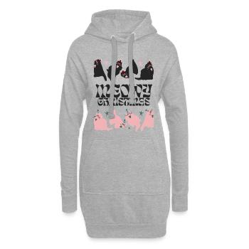 MIAU-WEIHNACHTEN - Hoodie-Kleid - Grau meliert - Vorne