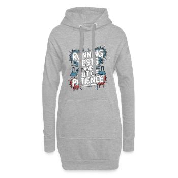 Technicien de laboratoire effectuant des tests et des travaux de laboratoire - Sweat-shirt à capuche long Femme - gris chiné - Devant