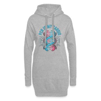 Lab Technician PCR Is My Cardio Laboratory Work - Hoodie-Kleid - Grau meliert - Vorne