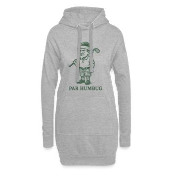 von Humbug Funny Golf Christmas Golfer - Hoodie-Kleid - Grau meliert - Vorne