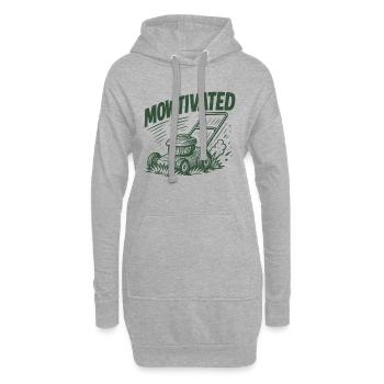 Motorisé - Sweat-shirt à capuche long Femme - gris chiné - Devant