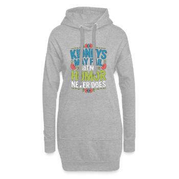 Dialysis Nurse Kidneys May Fail But Nephrology - Hoodie-Kleid - Grau meliert - Vorne