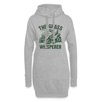 Le murmure de l’herbe - Sweat-shirt à capuche long Femme - gris chiné - Devant