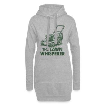 Le chuchoteur de pelouse - Sweat-shirt à capuche long Femme - gris chiné - Devant