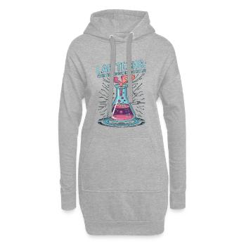 Lab Techs Turning Coffee Into Results Phlebotomist - Hoodie-Kleid - Grau meliert - Vorne