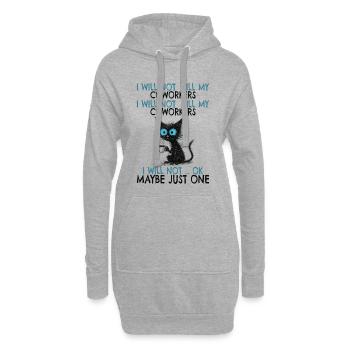 Kollege, Mitarbeiter, Arbeit Stress Arbeitsstress - Hoodie-Kleid - Grau meliert - Vorne