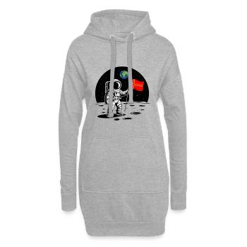 Norman Astronaut Normandy Pride Weltraumhumor - Hoodie-Kleid - Grau meliert - Vorne
