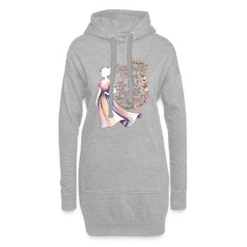 Maman nutritionniste L’idole Diététicienne diplômée - Sweat-shirt à capuche long Femme - gris chiné - Devant