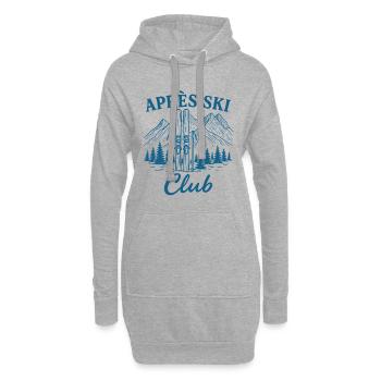 Club d’après-ski - Sweat-shirt à capuche long Femme - gris chiné - Devant