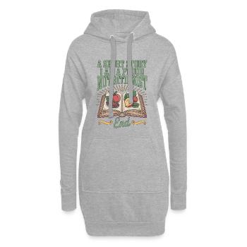 Nutritionniste Une nouvelle courte Je suis coach nutritionnel - Sweat-shirt à capuche long Femme - gris chiné - Devant