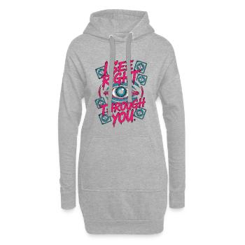 MRI Tech I See Right Through You Radiologist - Hoodie-Kleid - Grau meliert - Vorne