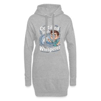 Technicien IRM Radiographe Whisperer Certifié en Rotation - Sweat-shirt à capuche long Femme - gris chiné - Devant