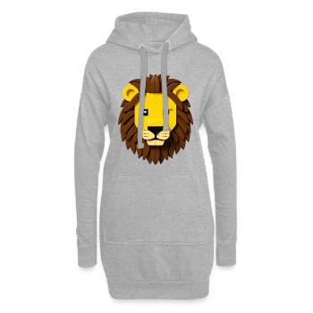 LION TOY - baby & kids - Sweat-shirt à capuche long Femme - gris chiné - Devant
