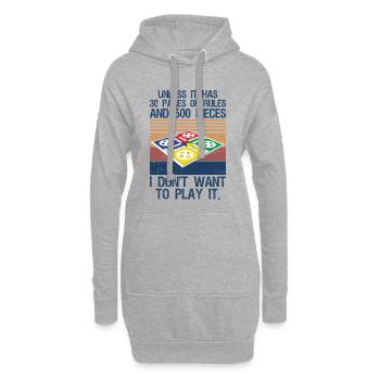 Board Game Joke Funny Board Game - Hoodie-Kleid - Grau meliert - Vorne