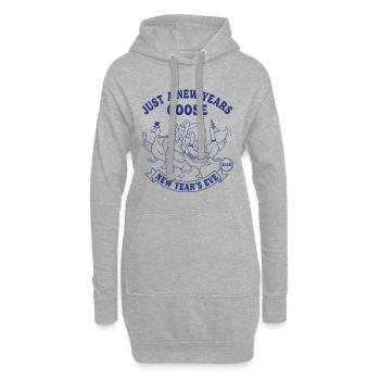 Nur eine Neujahrsgans 2026 Feier - Hoodie-Kleid - Grau meliert - Vorne