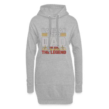 Cardiac Tech Dad The Idol The Myth The Echo Tech - Hoodie-Kleid - Grau meliert - Vorne