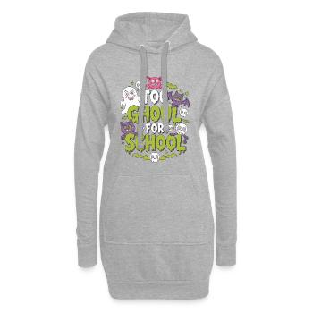 Witchcraft Too Ghoul For School Tarot Reading - Hoodie Dress - heather grey - Front