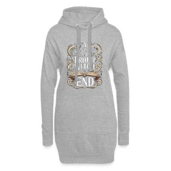 Sorcellerie : une nouvelle Je suis un amoureux de l’astrologie - Sweat-shirt à capuche long Femme - gris chiné - Devant