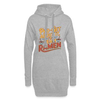 Ramen Pho-get About It Noodle Bowl Enthusiast - Hoodie-Kleid - Grau meliert - Vorne