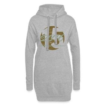 15. Geburtstag 2011 Jungen und Mädchen Geschenk - Hoodie-Kleid - Grau meliert - Vorne