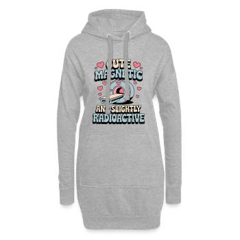 Technicien IRM mignon, magnétique et légèrement radiographe - Sweat-shirt à capuche long Femme - gris chiné - Devant
